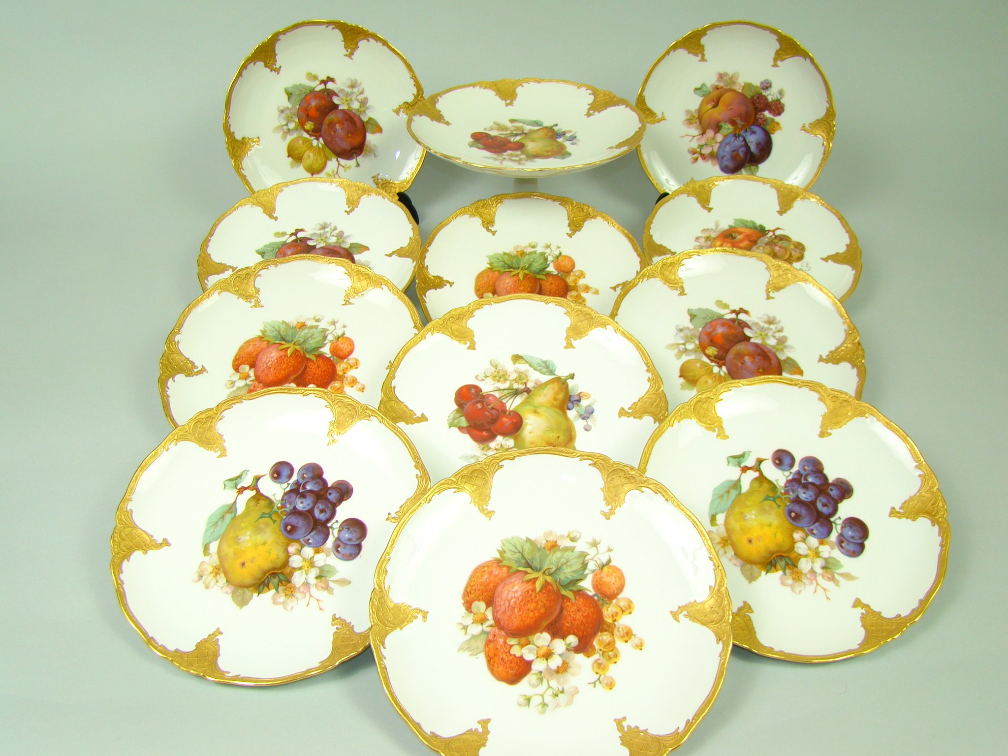 FURSTENBERG PRZEBOGATY KOMPLET TALERZY + PATERA A-1354