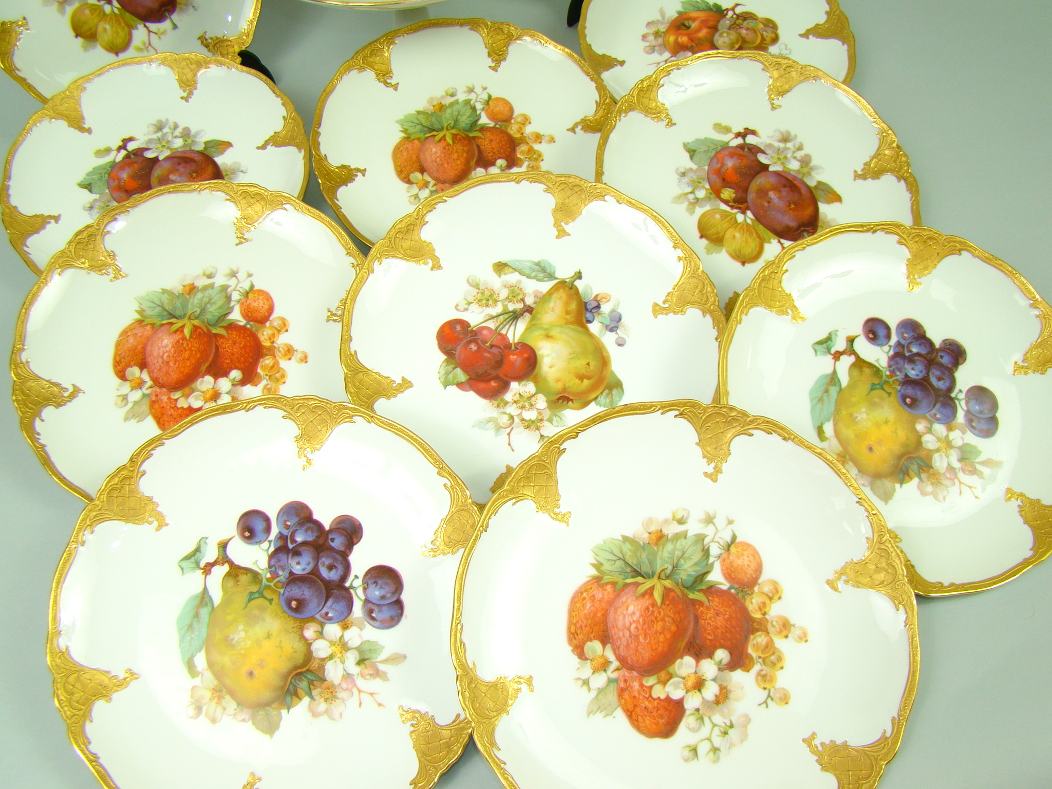 FURSTENBERG PRZEBOGATY KOMPLET TALERZY + PATERA A-1354