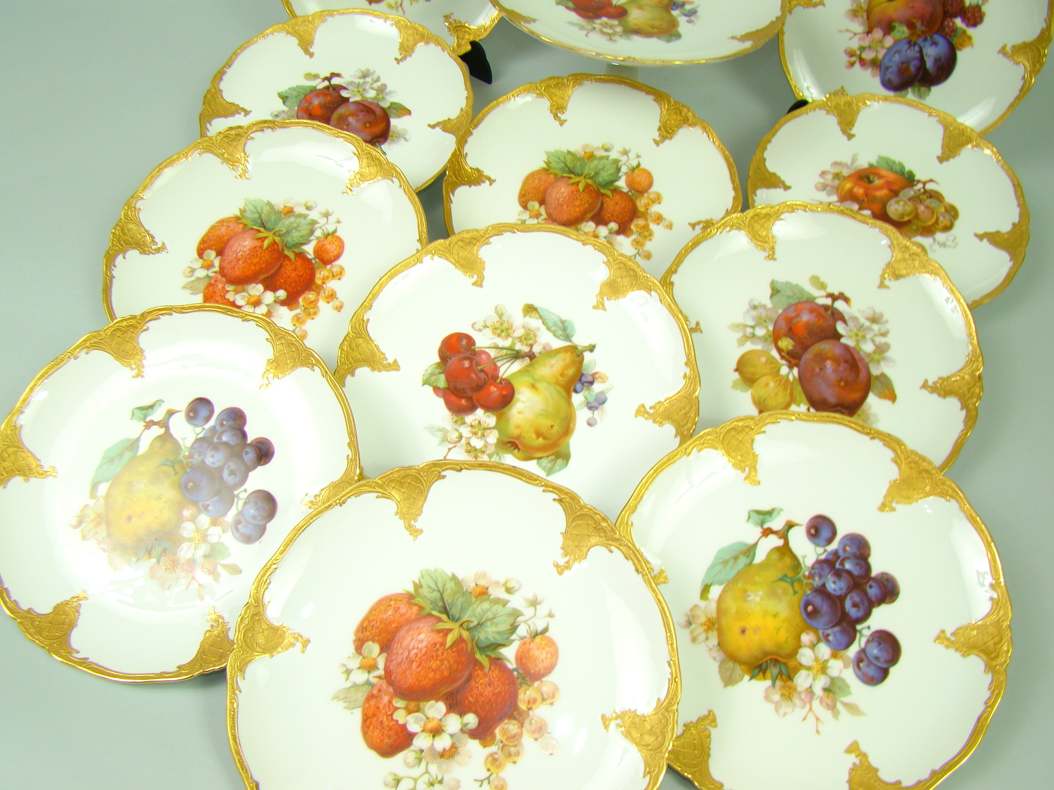 FURSTENBERG PRZEBOGATY KOMPLET TALERZY + PATERA A-1354