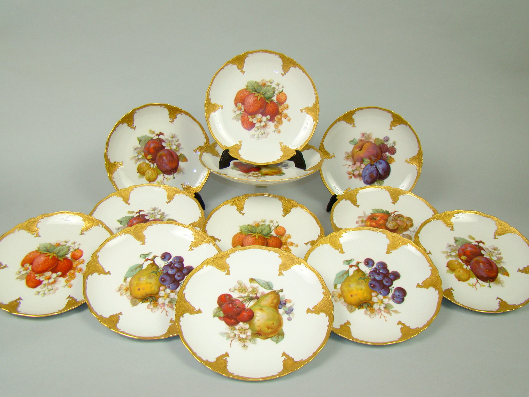 FURSTENBERG PRZEBOGATY KOMPLET TALERZY + PATERA A-1354