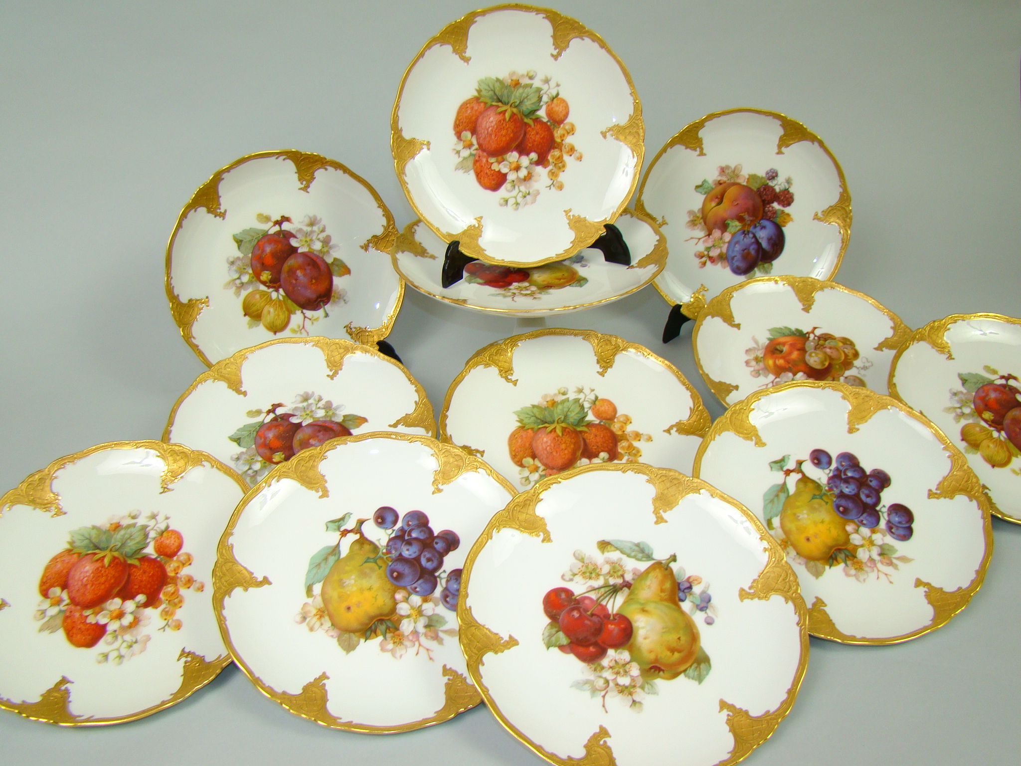 FURSTENBERG PRZEBOGATY KOMPLET TALERZY + PATERA A-1354