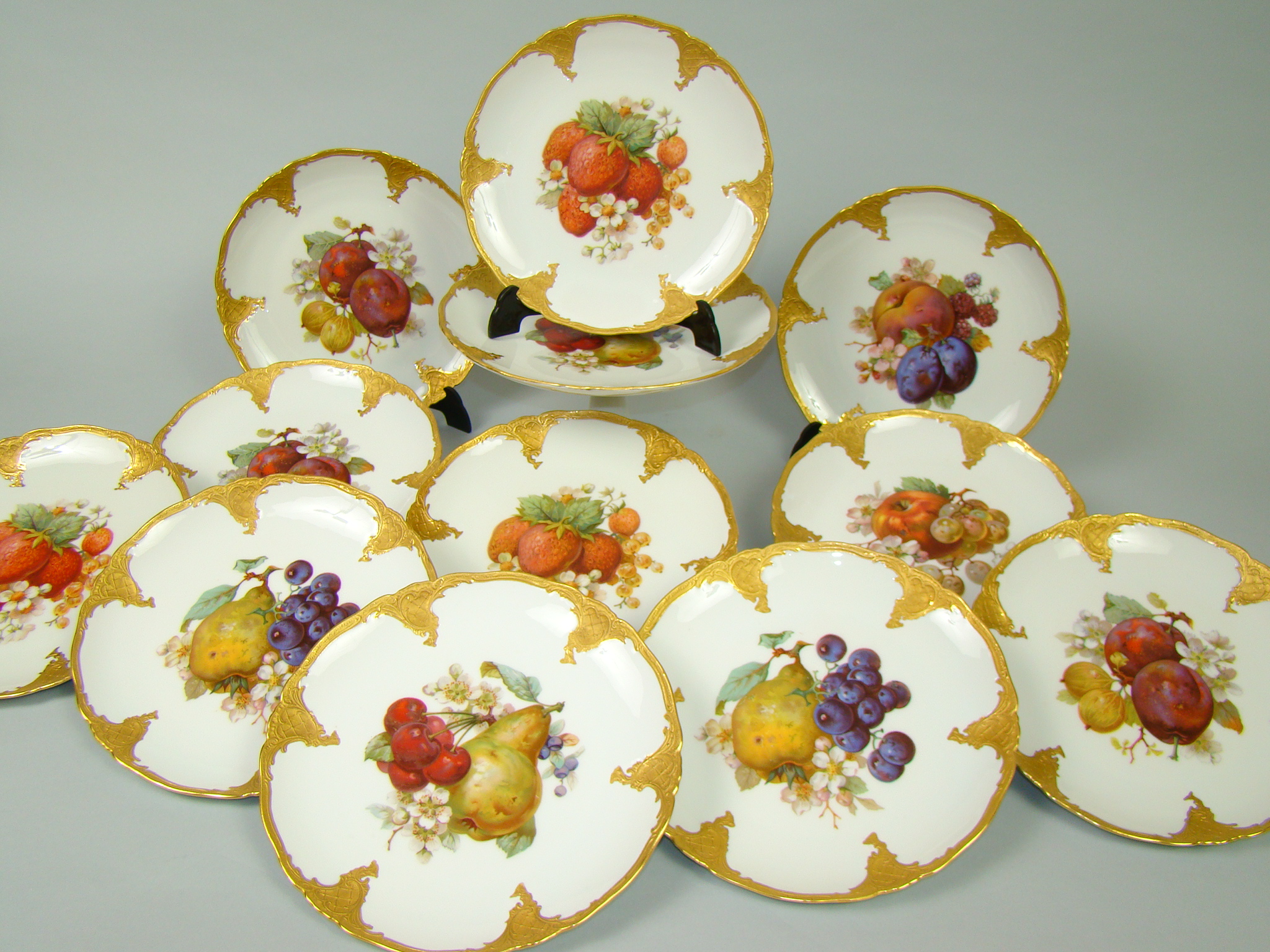 FURSTENBERG PRZEBOGATY KOMPLET TALERZY + PATERA A-1354