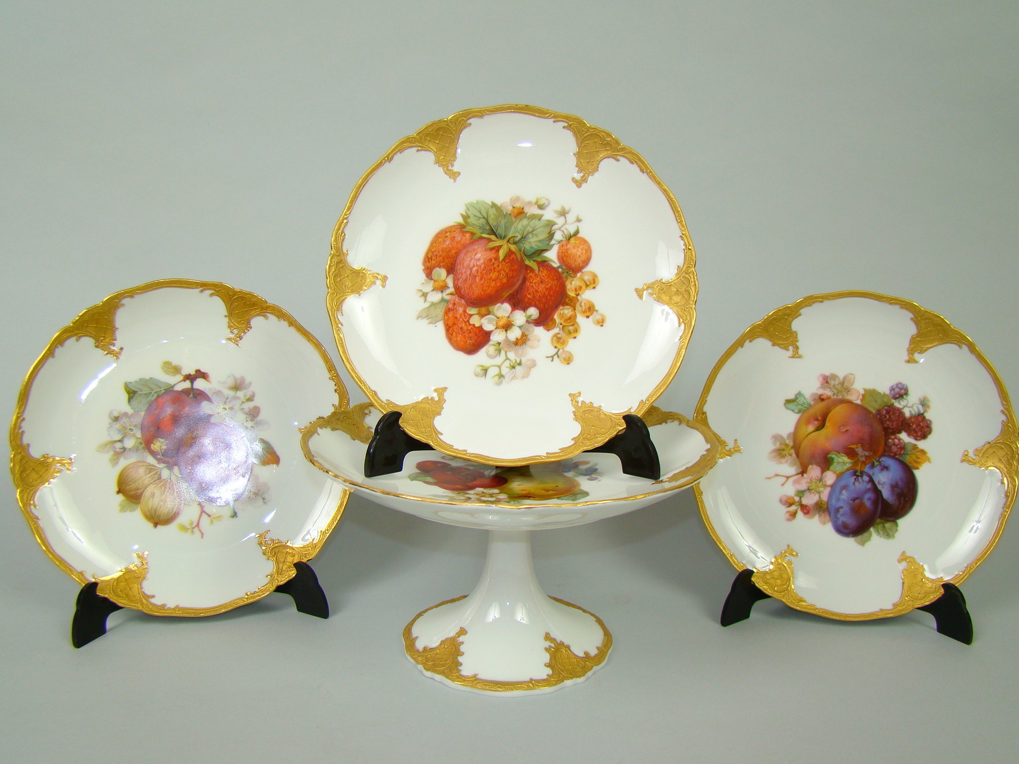 FURSTENBERG PRZEBOGATY KOMPLET TALERZY + PATERA A-1354