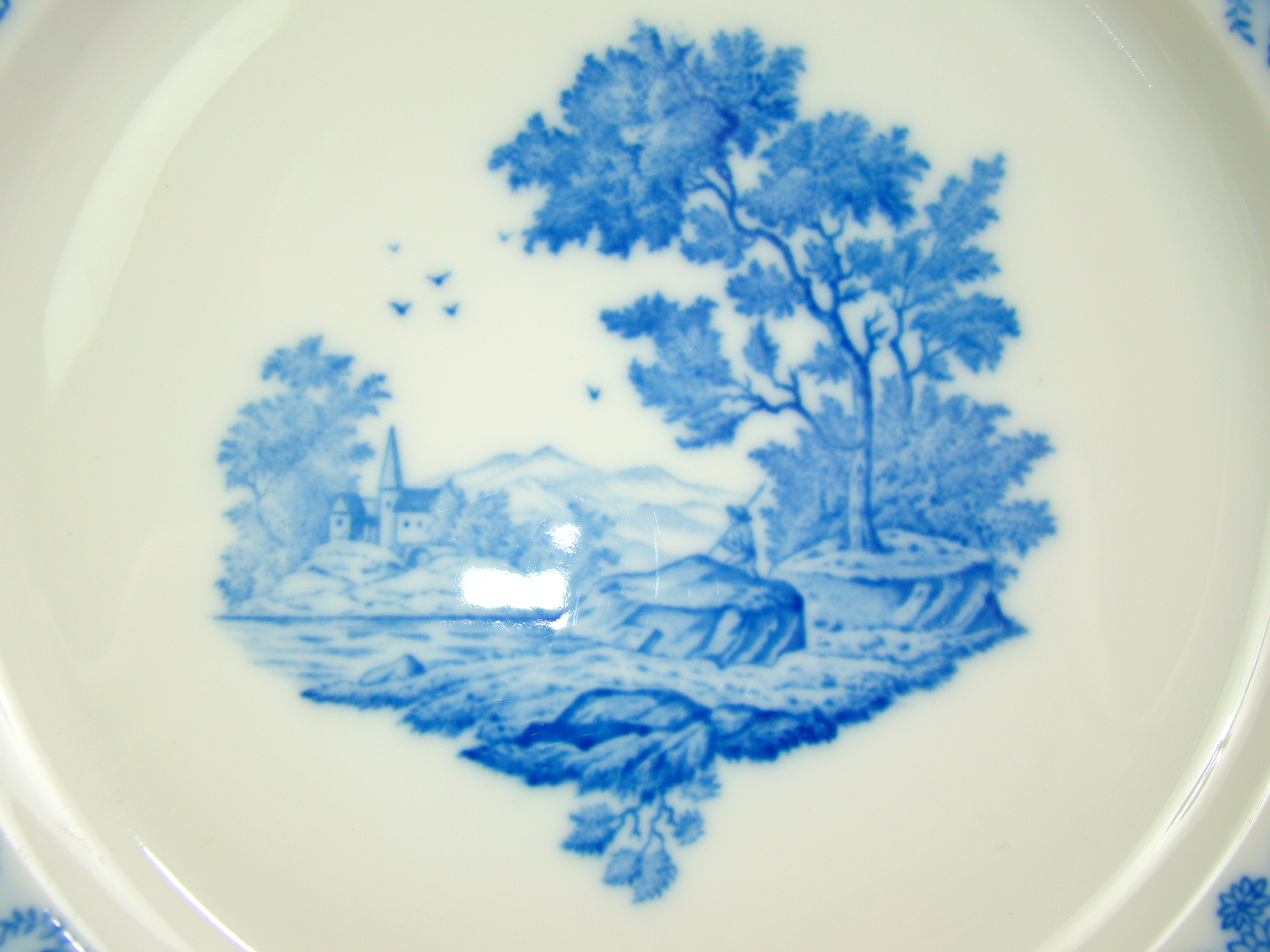 ROSENTHAL CHIPPENDALE KOBALT_SCENKA_ OKUTY SREBREM A-1368