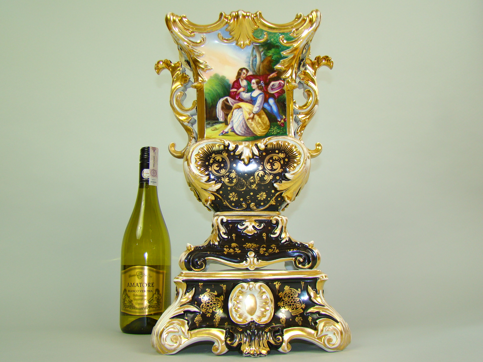 BIEDERMEIER RĘCZNIE MALOWANY KOLOS A-1447