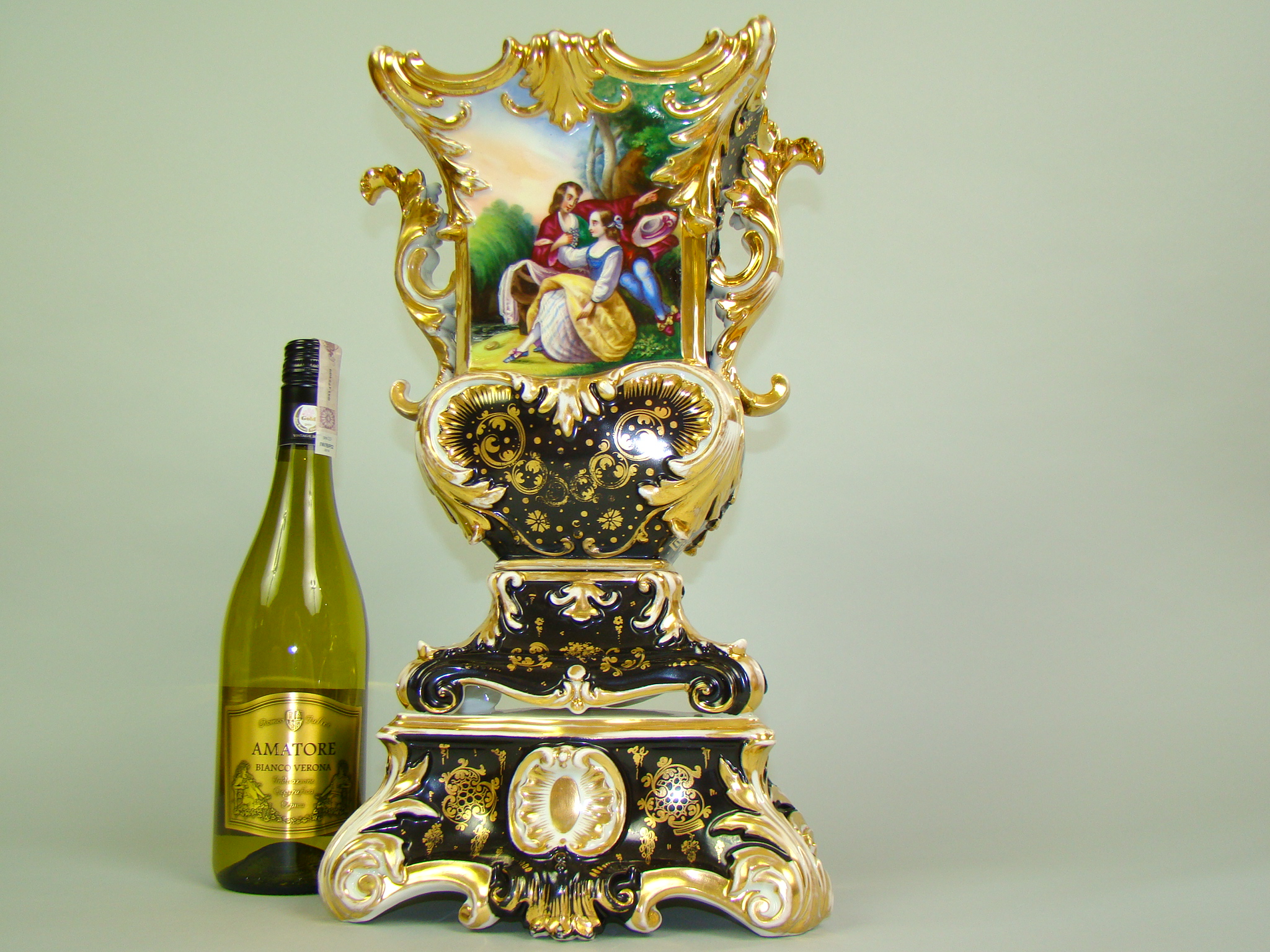 BIEDERMEIER RĘCZNIE MALOWANY KOLOS A-1447