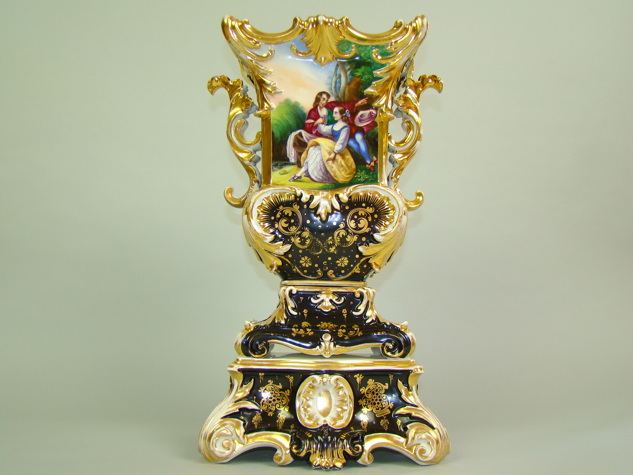 BIEDERMEIER RĘCZNIE MALOWANY KOLOS A-1447