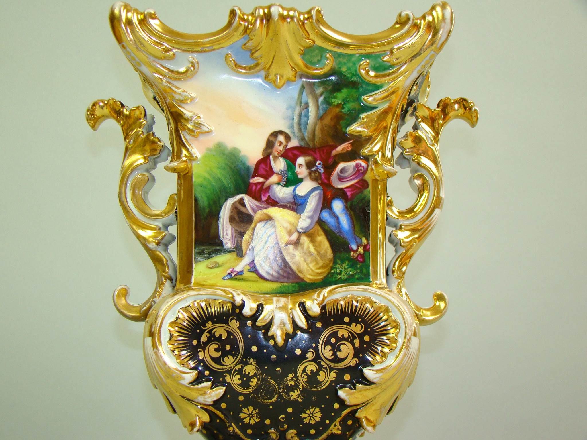 BIEDERMEIER RĘCZNIE MALOWANY KOLOS A-1447