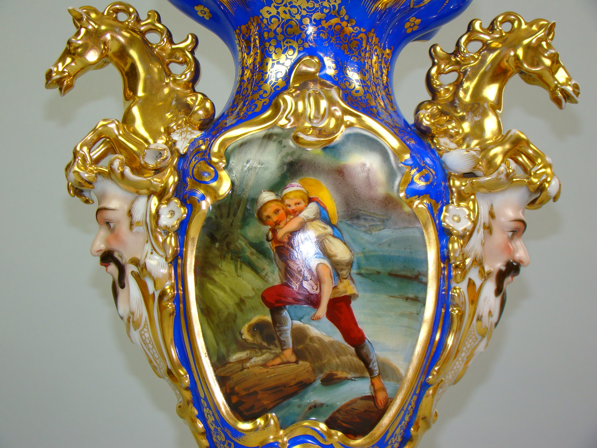 BIEDERMEIER RĘCZNIE MALOWANY PARYŻ A-1449 BIEDERMEIER RĘCZNIE MALOWANY PARYŻ A-1449