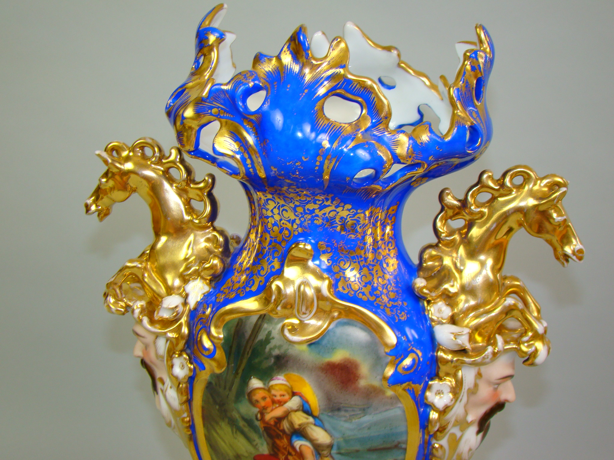 BIEDERMEIER RĘCZNIE MALOWANY PARYŻ A-1449 BIEDERMEIER RĘCZNIE MALOWANY PARYŻ A-1449