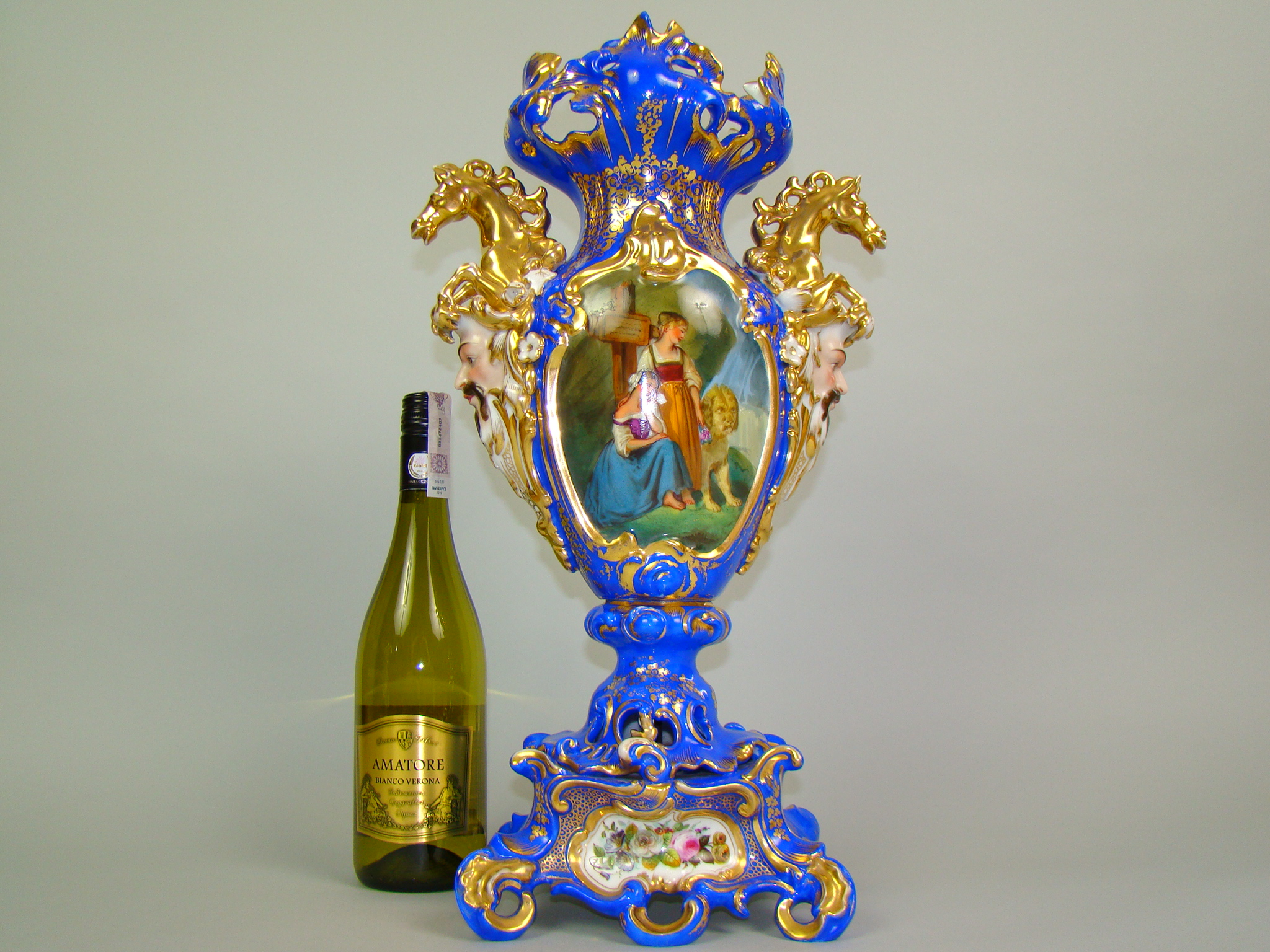 BIEDERMEIER RĘCZNIE MALOWANY PARYŻ A-1449 BIEDERMEIER RĘCZNIE MALOWANY PARYŻ A-1449