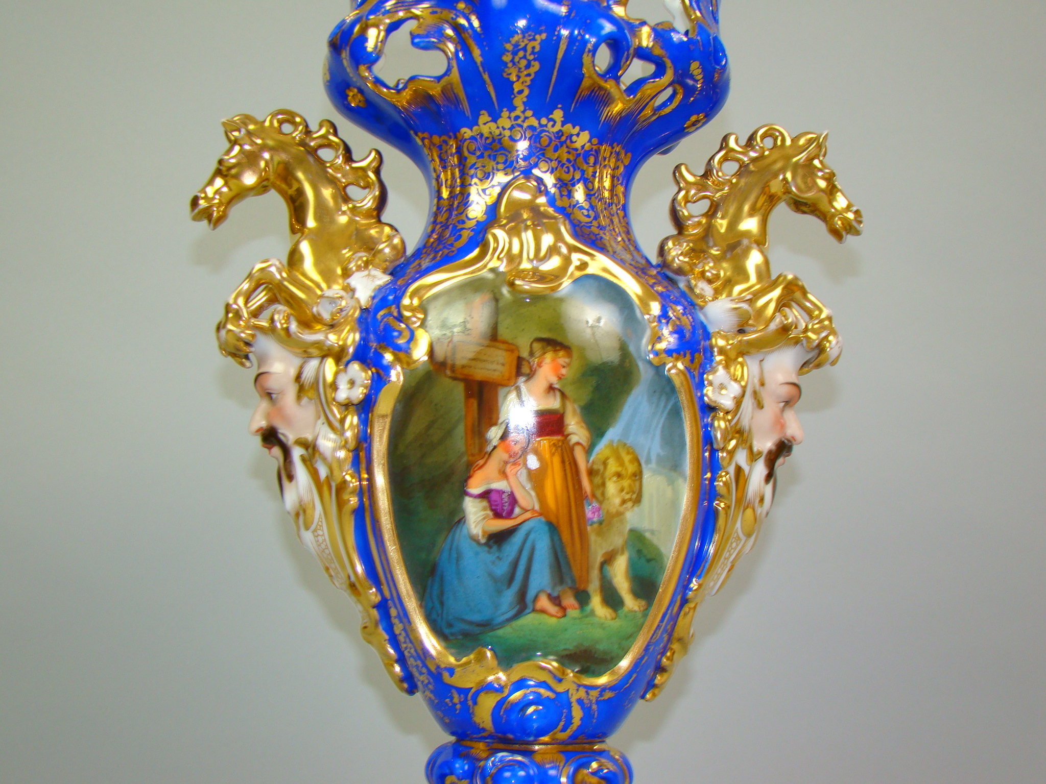 BIEDERMEIER RĘCZNIE MALOWANY PARYŻ A-1449 BIEDERMEIER RĘCZNIE MALOWANY PARYŻ A-1449