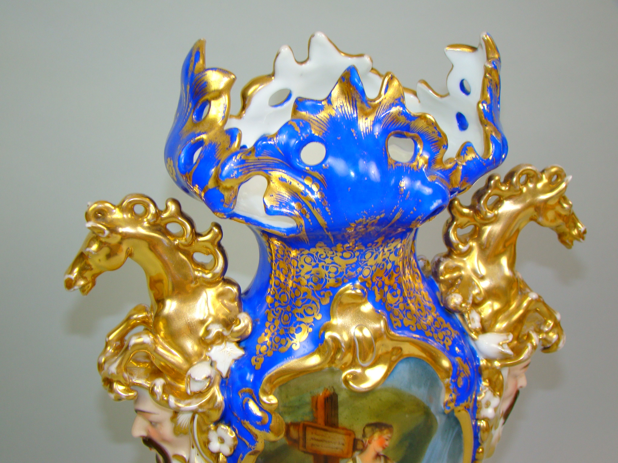 BIEDERMEIER RĘCZNIE MALOWANY PARYŻ A-1449 BIEDERMEIER RĘCZNIE MALOWANY PARYŻ A-1449