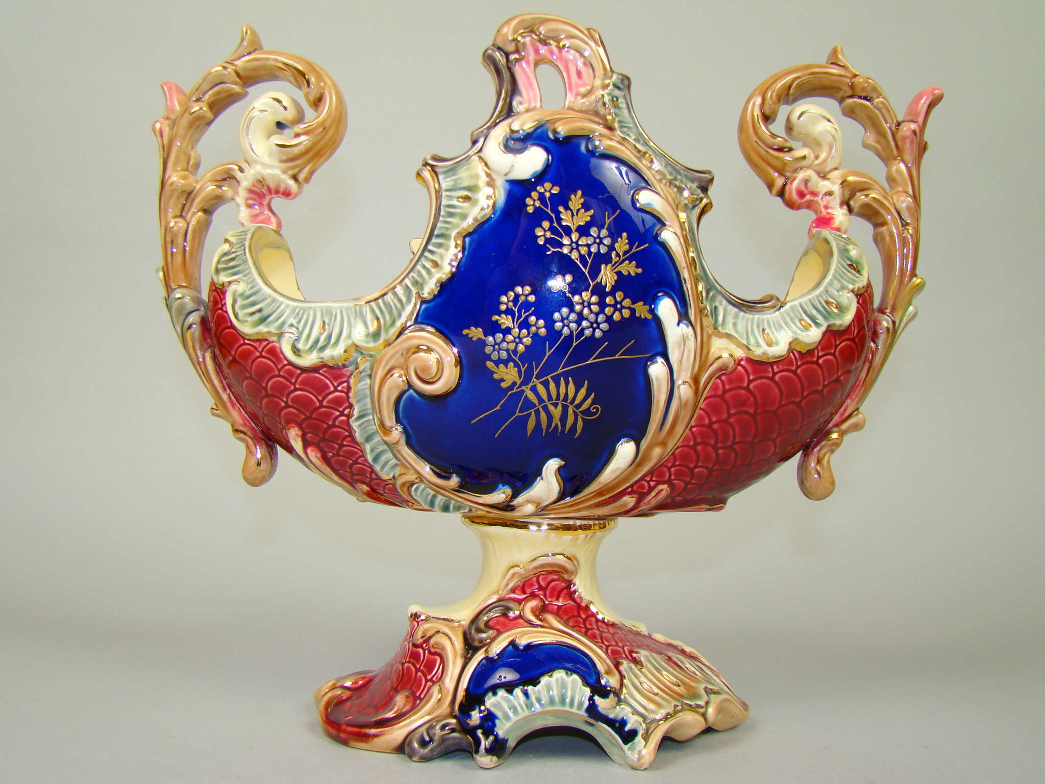 ŻARDINIERA Z MAJOLIKI UNIKALNY OKAZ- CUDO A-1541