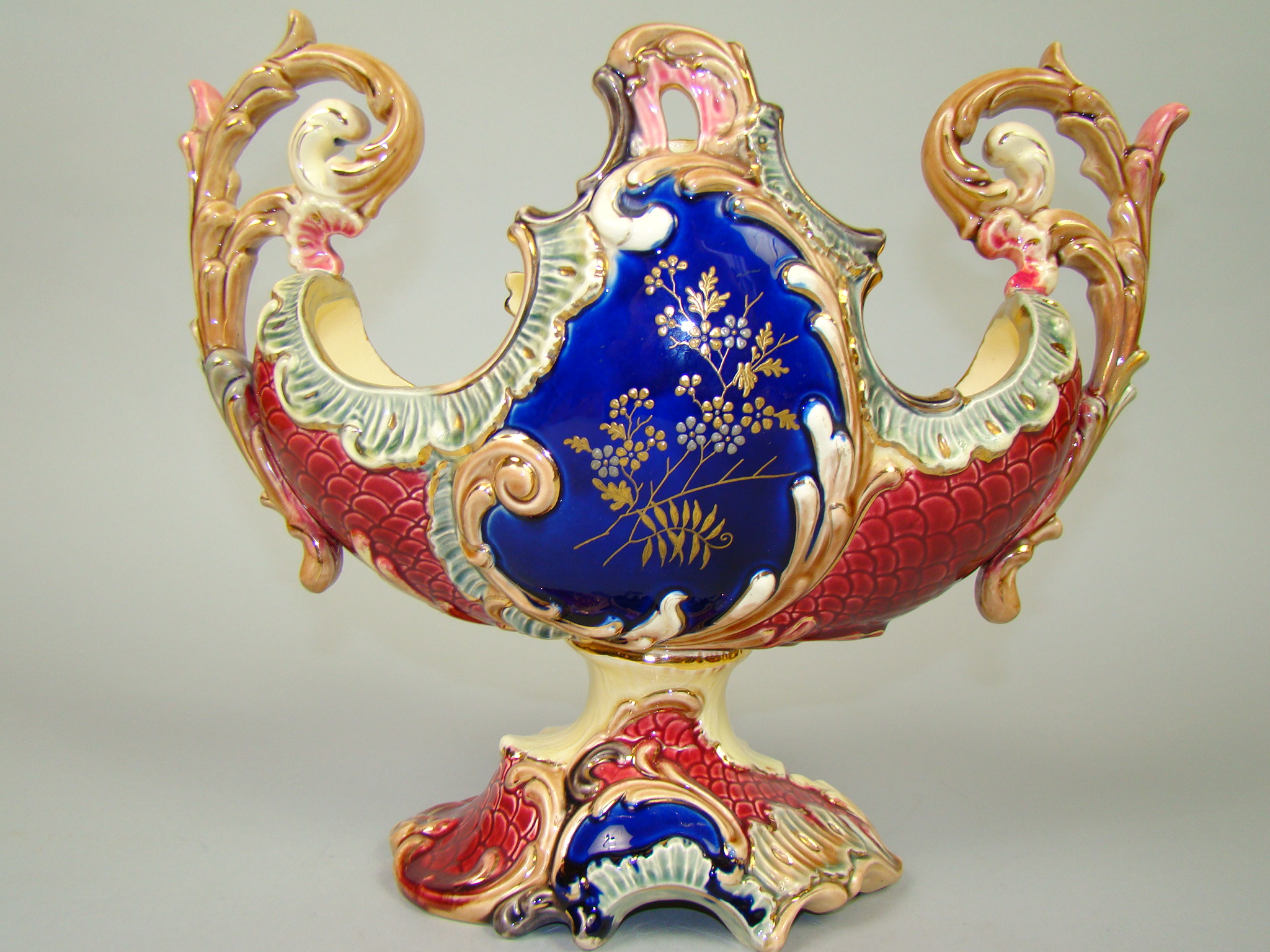 ŻARDINIERA Z MAJOLIKI UNIKALNY OKAZ- CUDO A-1541