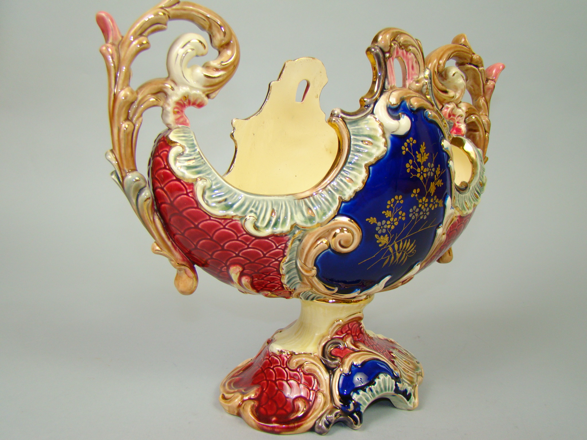 ŻARDINIERA Z MAJOLIKI UNIKALNY OKAZ- CUDO A-1541