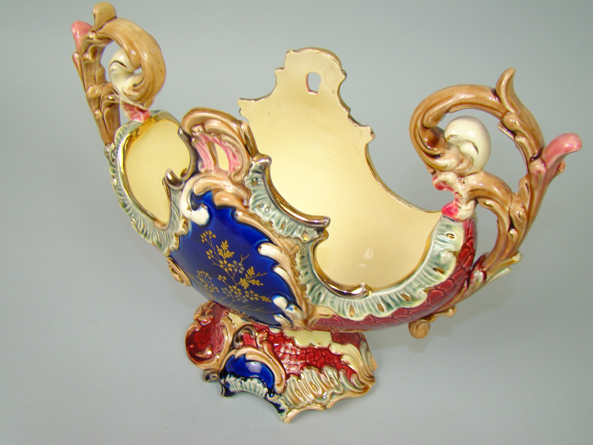 ŻARDINIERA Z MAJOLIKI UNIKALNY OKAZ- CUDO A-1541