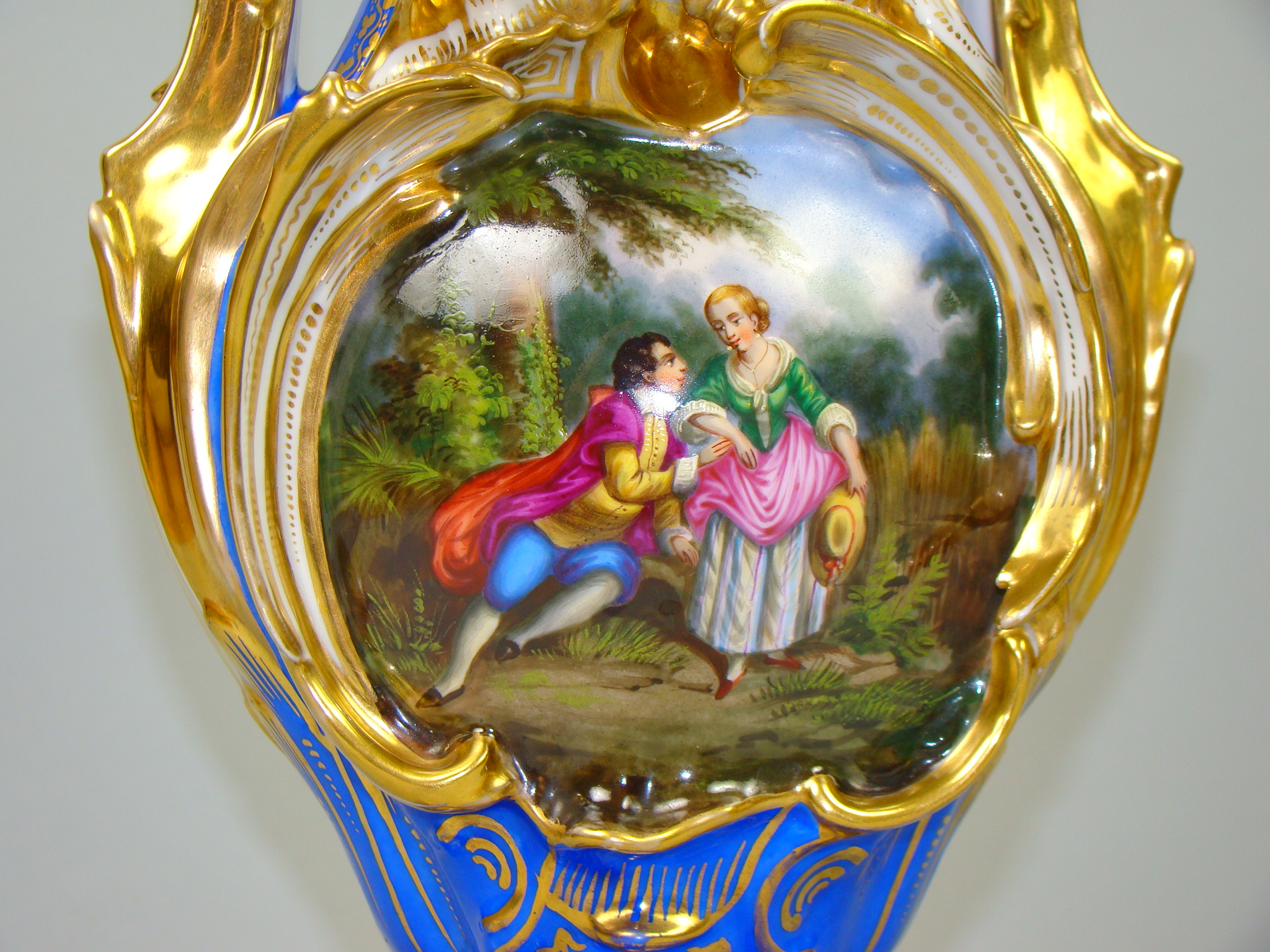 BIEDERMEIER RĘCZNIE MALOWANY A-1486 BIEDERMEIER RĘCZNIE MALOWANY A-1486