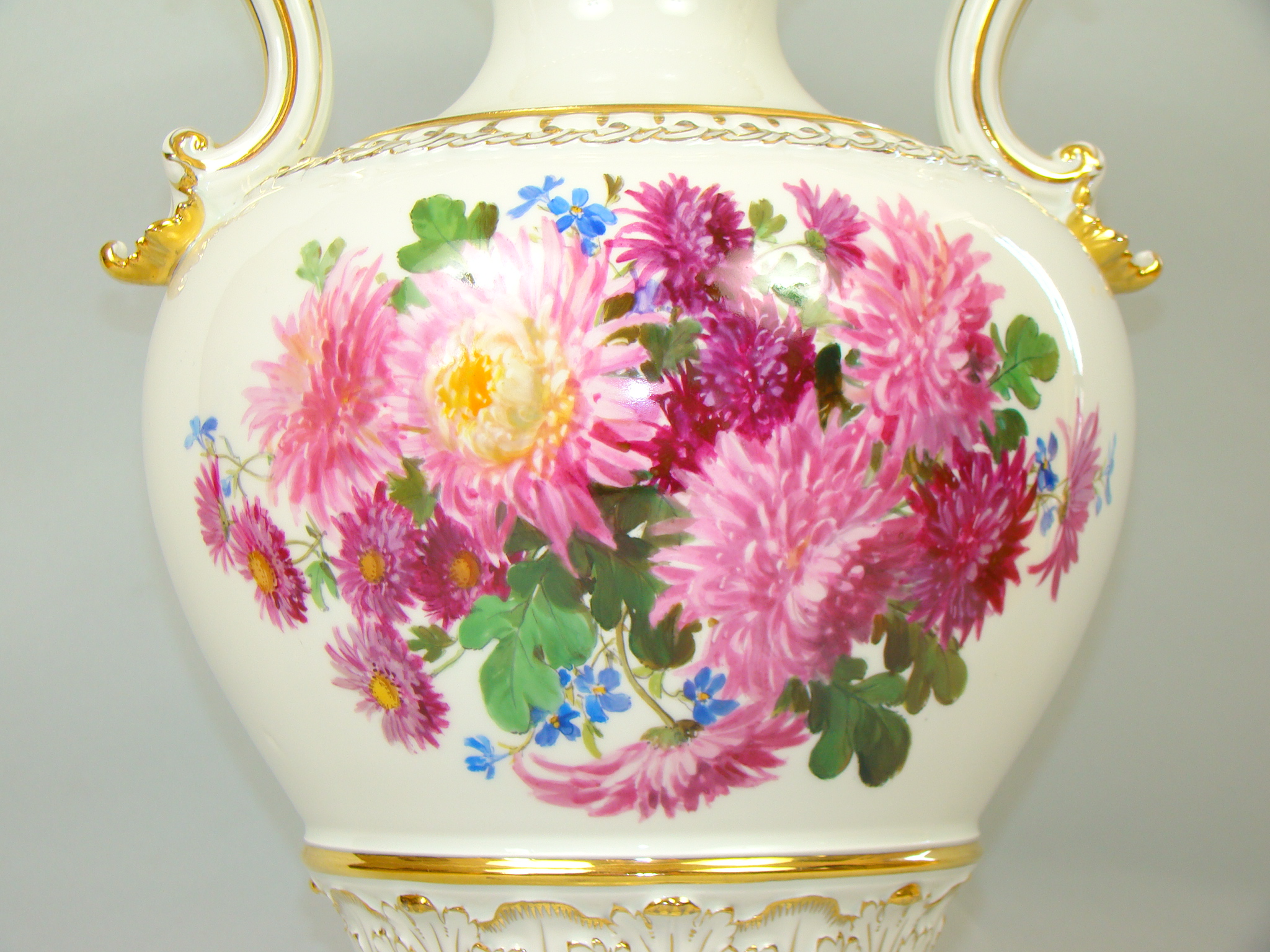 MIŚNIA GIGANTYCZNY WAZON RĘCZNIE MALOWANY A-1739