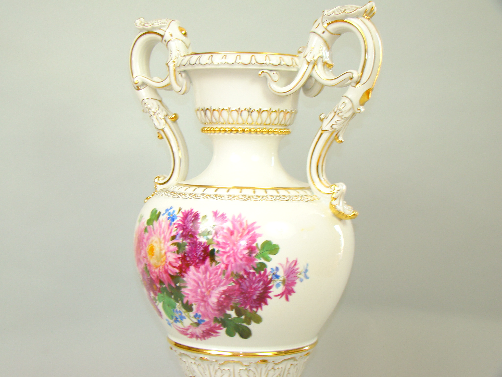 MIŚNIA GIGANTYCZNY WAZON RĘCZNIE MALOWANY A-1739