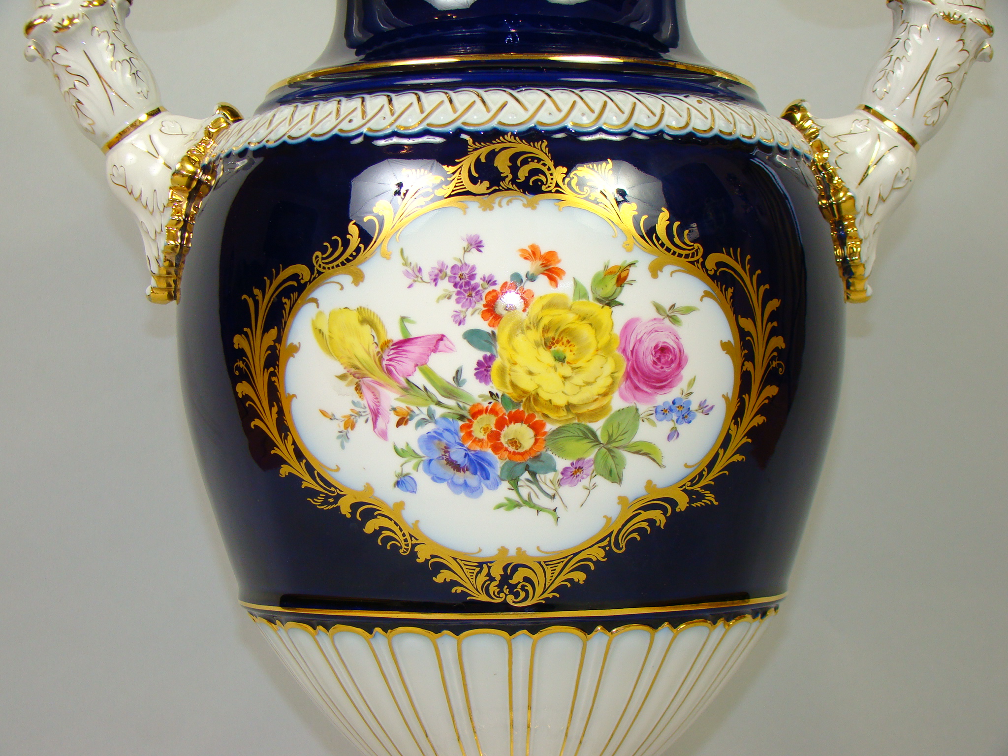 MIŚNIA GIGANTYCZNY WAZON RĘCZNIE MALOWANY A-1794