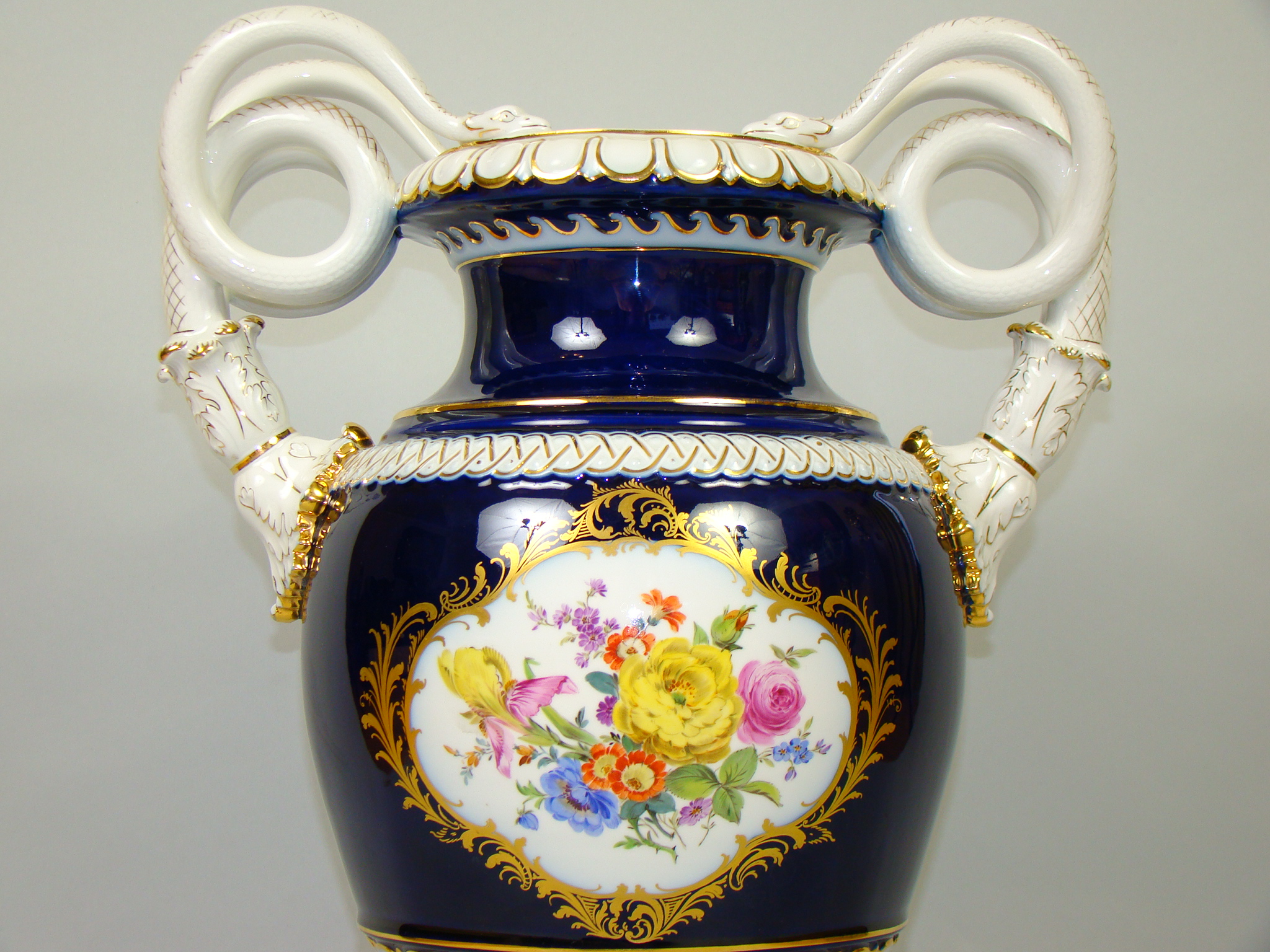 MIŚNIA GIGANTYCZNY WAZON RĘCZNIE MALOWANY A-1794