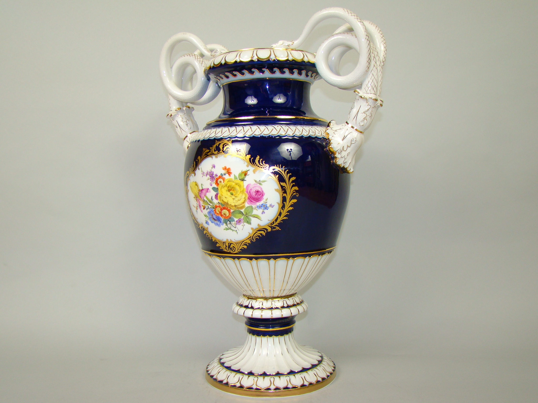 MIŚNIA GIGANTYCZNY WAZON RĘCZNIE MALOWANY A-1794