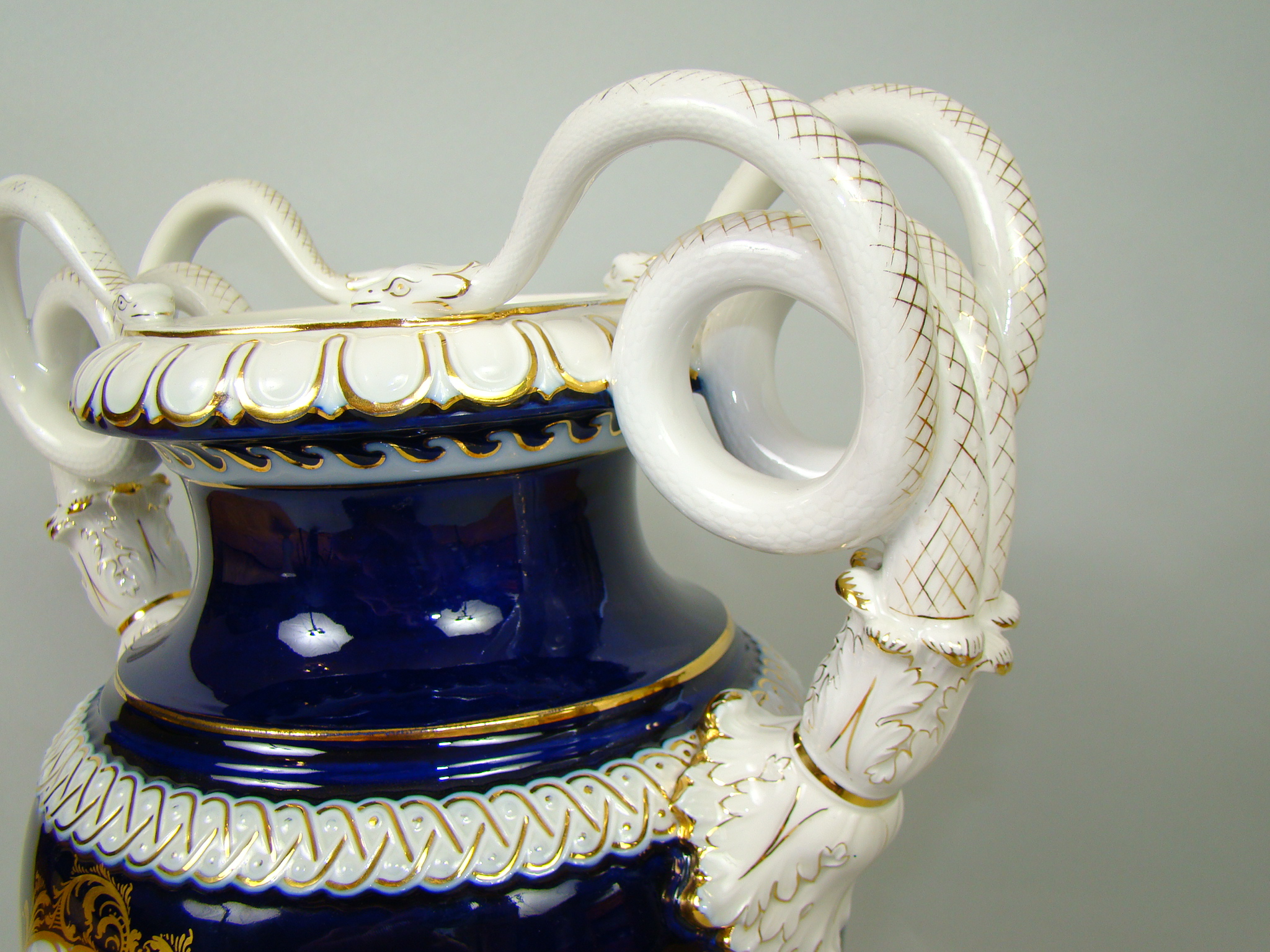 MIŚNIA GIGANTYCZNY WAZON RĘCZNIE MALOWANY A-1794