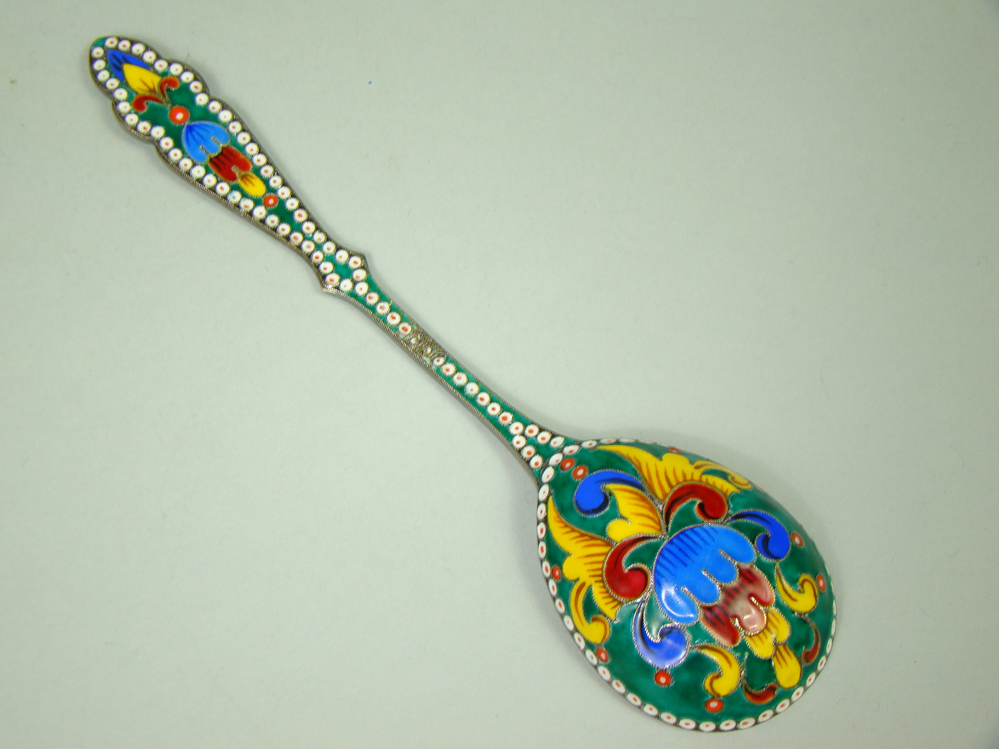 ROSJA SREBRO ZŁOCONE W EMALII A-1828 ROSJA SREBRO ZŁOCONE W EMALII A-1828