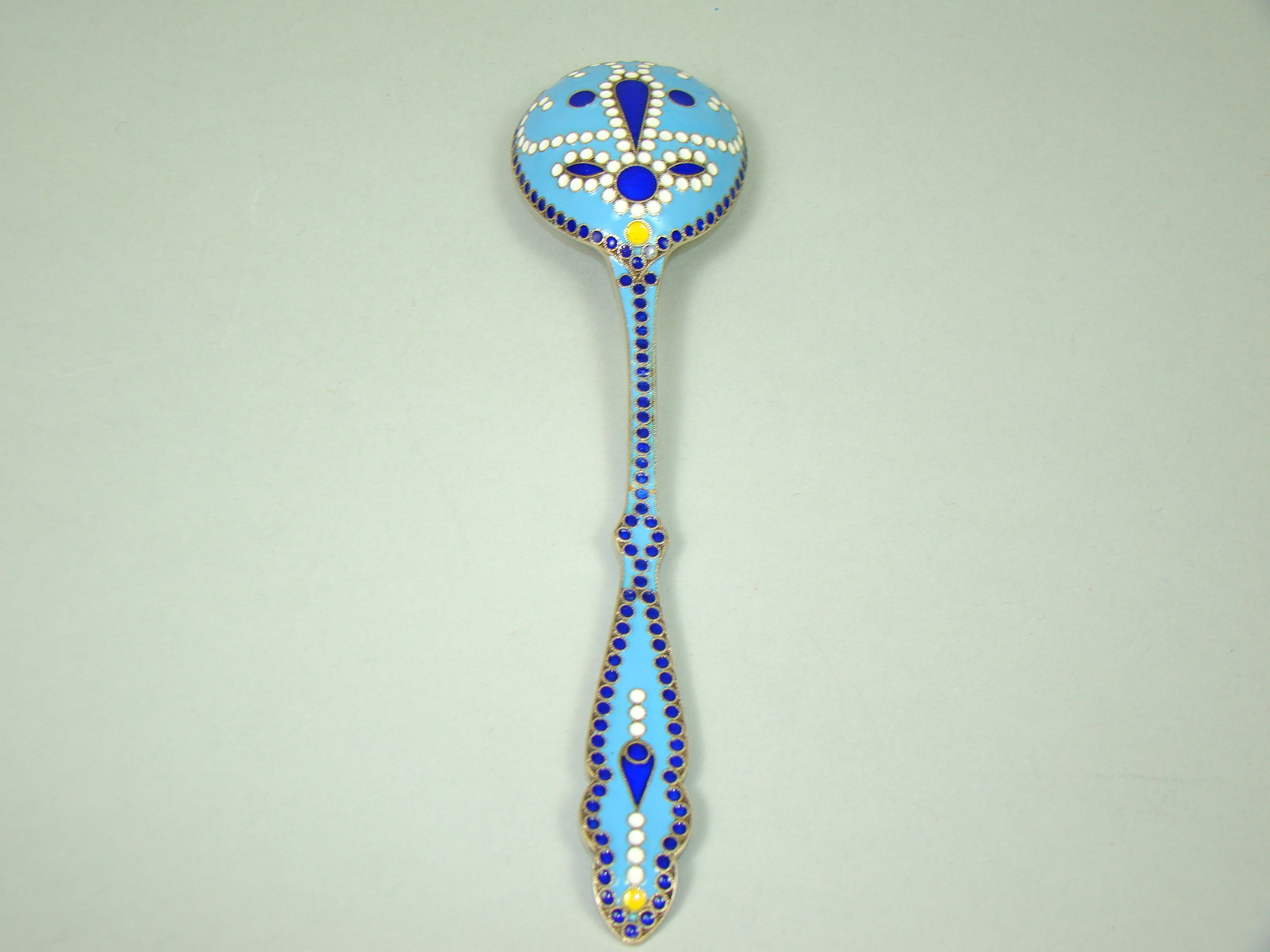 ROSJA SREBRO ZŁOCONE W EMALII A-1829