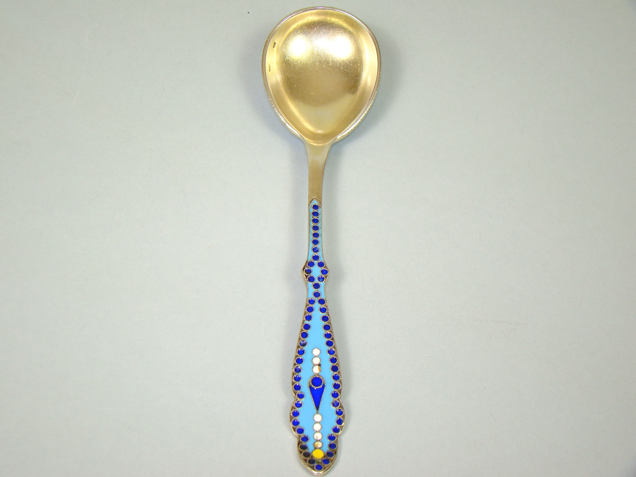 ROSJA SREBRO ZŁOCONE W EMALII A-1829