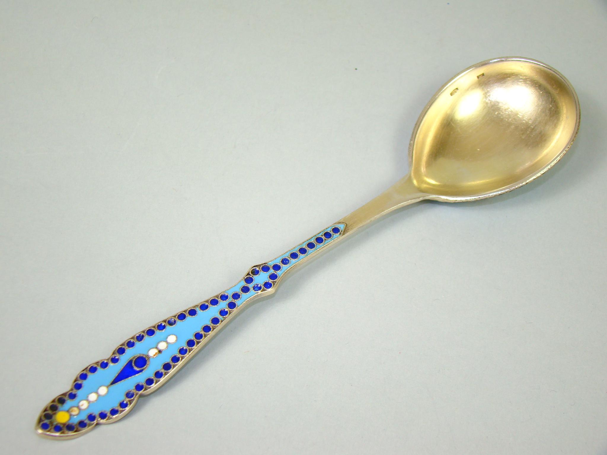 ROSJA SREBRO ZŁOCONE W EMALII A-1829