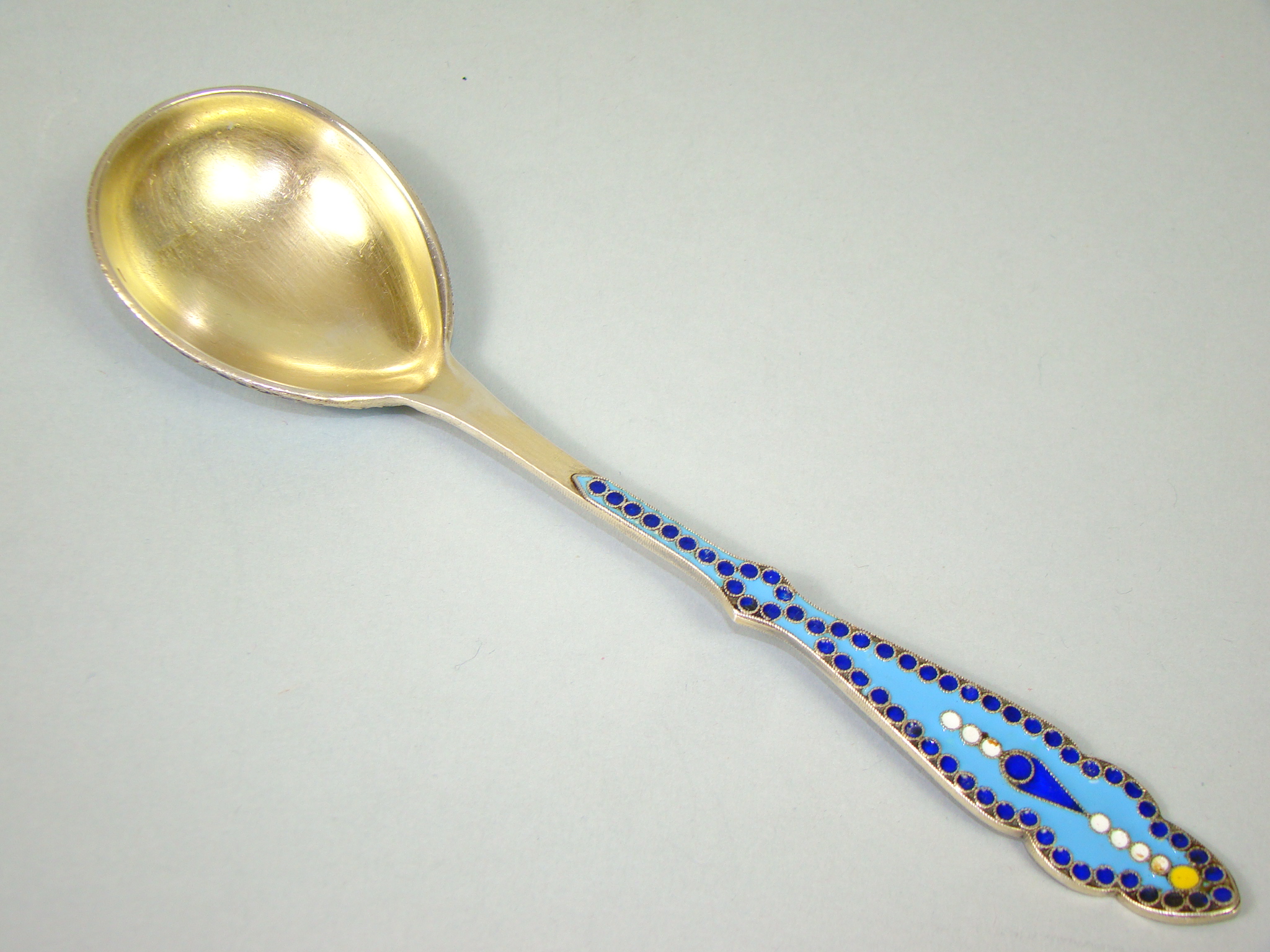 ROSJA SREBRO ZŁOCONE W EMALII A-1829