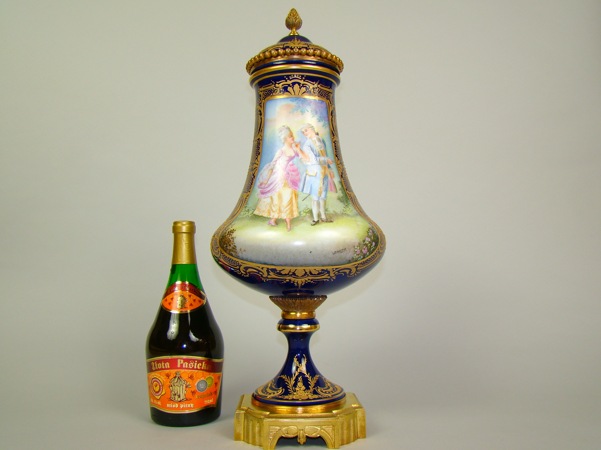 SEVRES PRZEBOGATA ZŁOCONA CUDO GIGANT A-2045