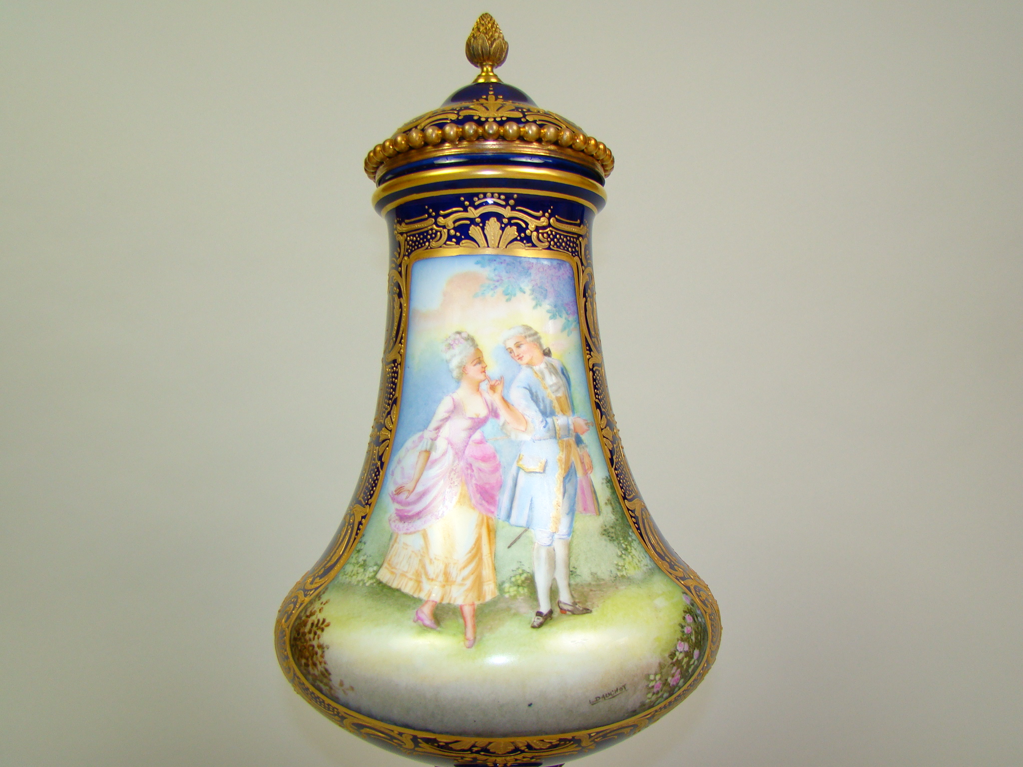 SEVRES PRZEBOGATA ZŁOCONA CUDO GIGANT A-2045