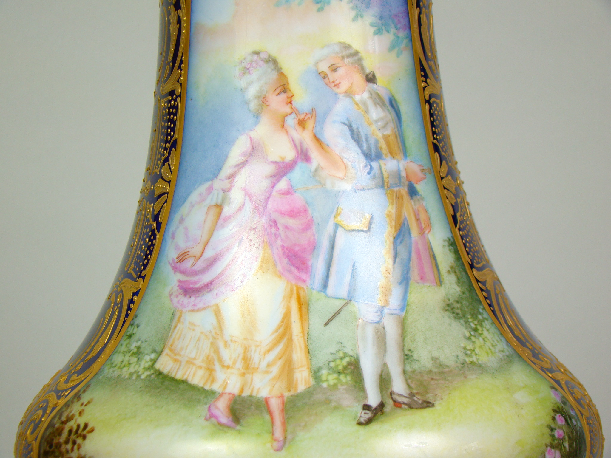 SEVRES PRZEBOGATA ZŁOCONA CUDO GIGANT A-2045