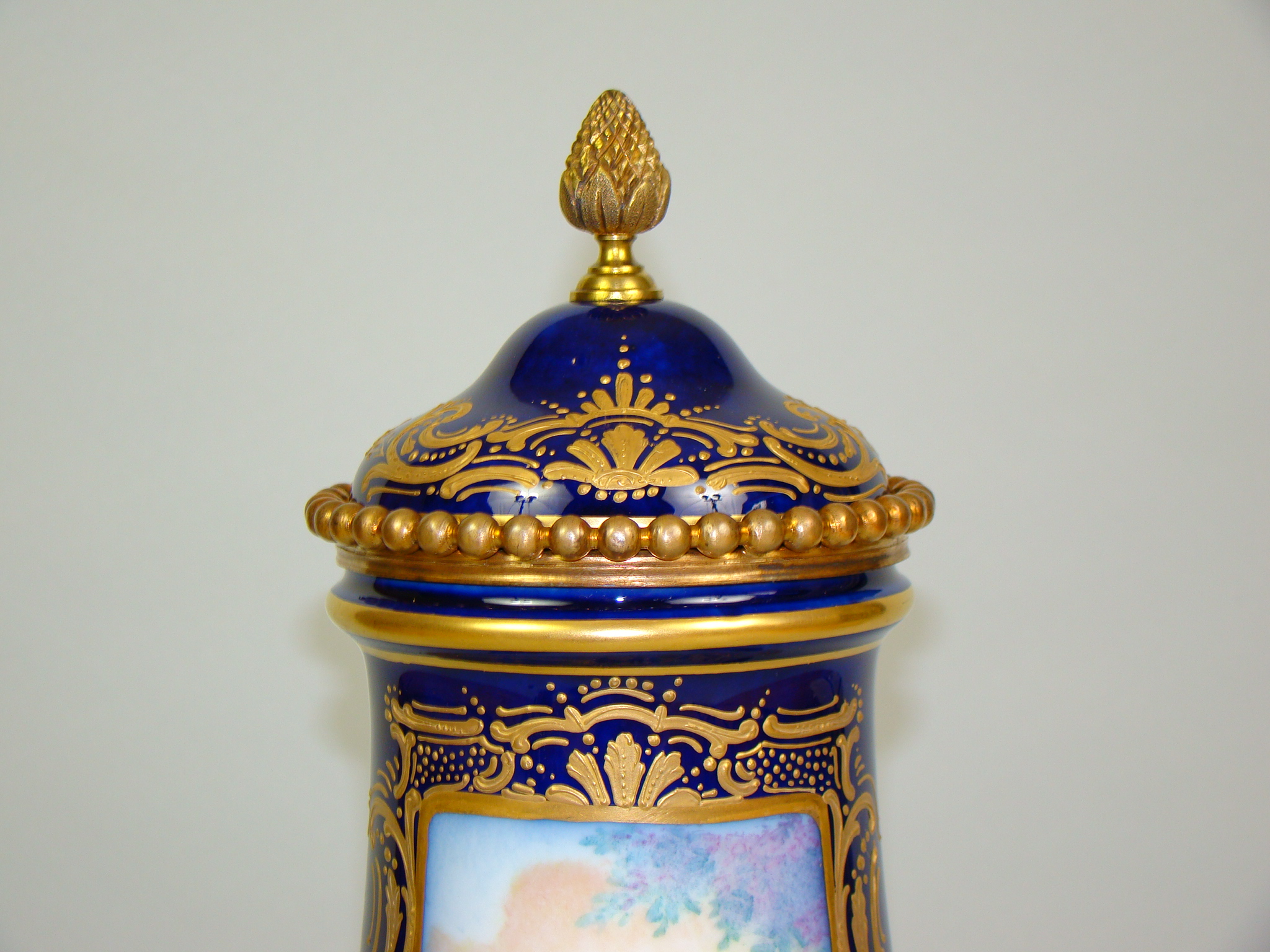 SEVRES PRZEBOGATA ZŁOCONA CUDO GIGANT A-2045