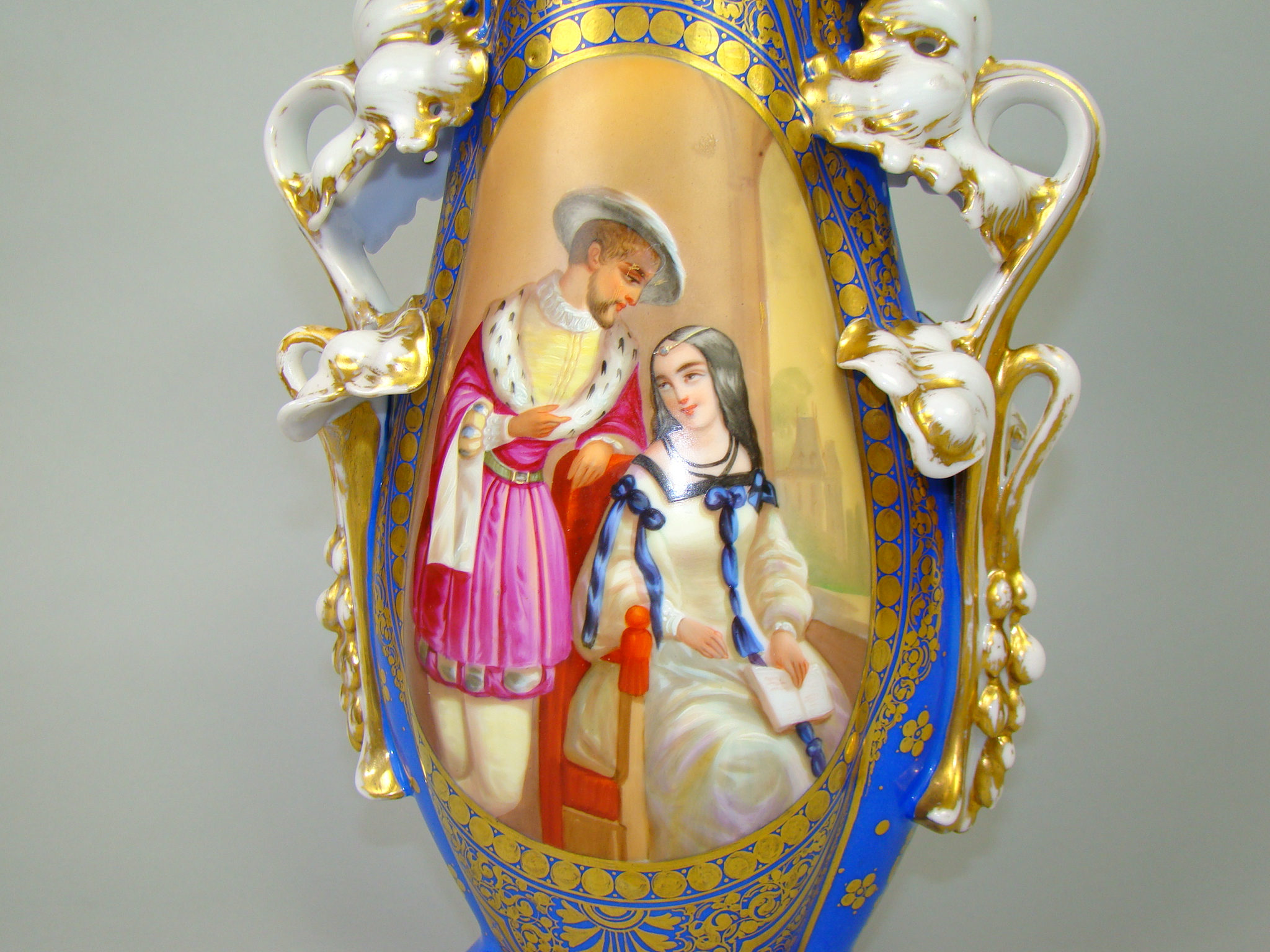 BIEDERMEIER RĘCZNIE MALOWANY PARYŻ A-2071 BIEDERMEIER RĘCZNIE MALOWANY PARYŻ A-2071