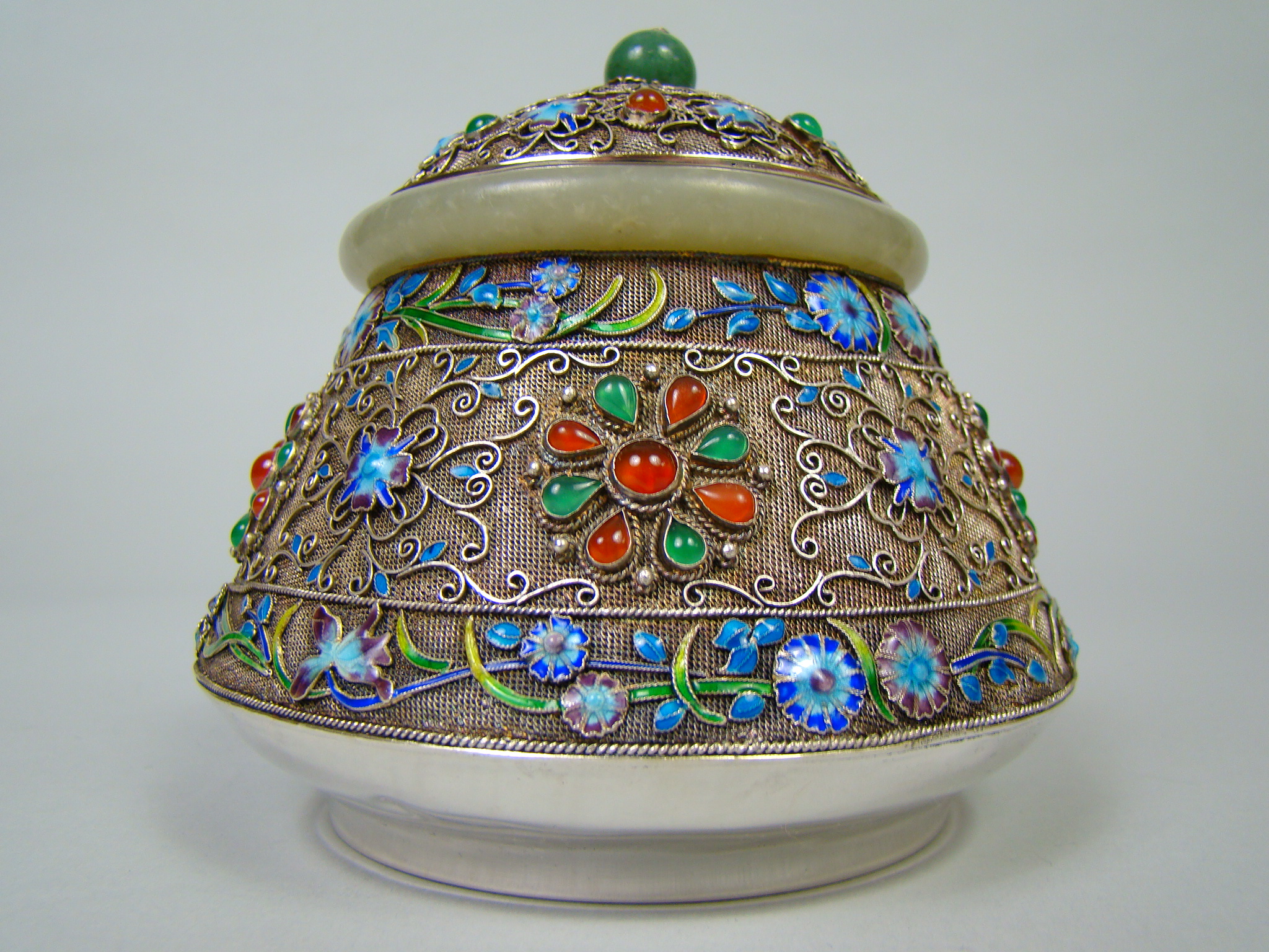 PRZZEBOGATY UNIKAT EMALIA - JADEIT A-2066