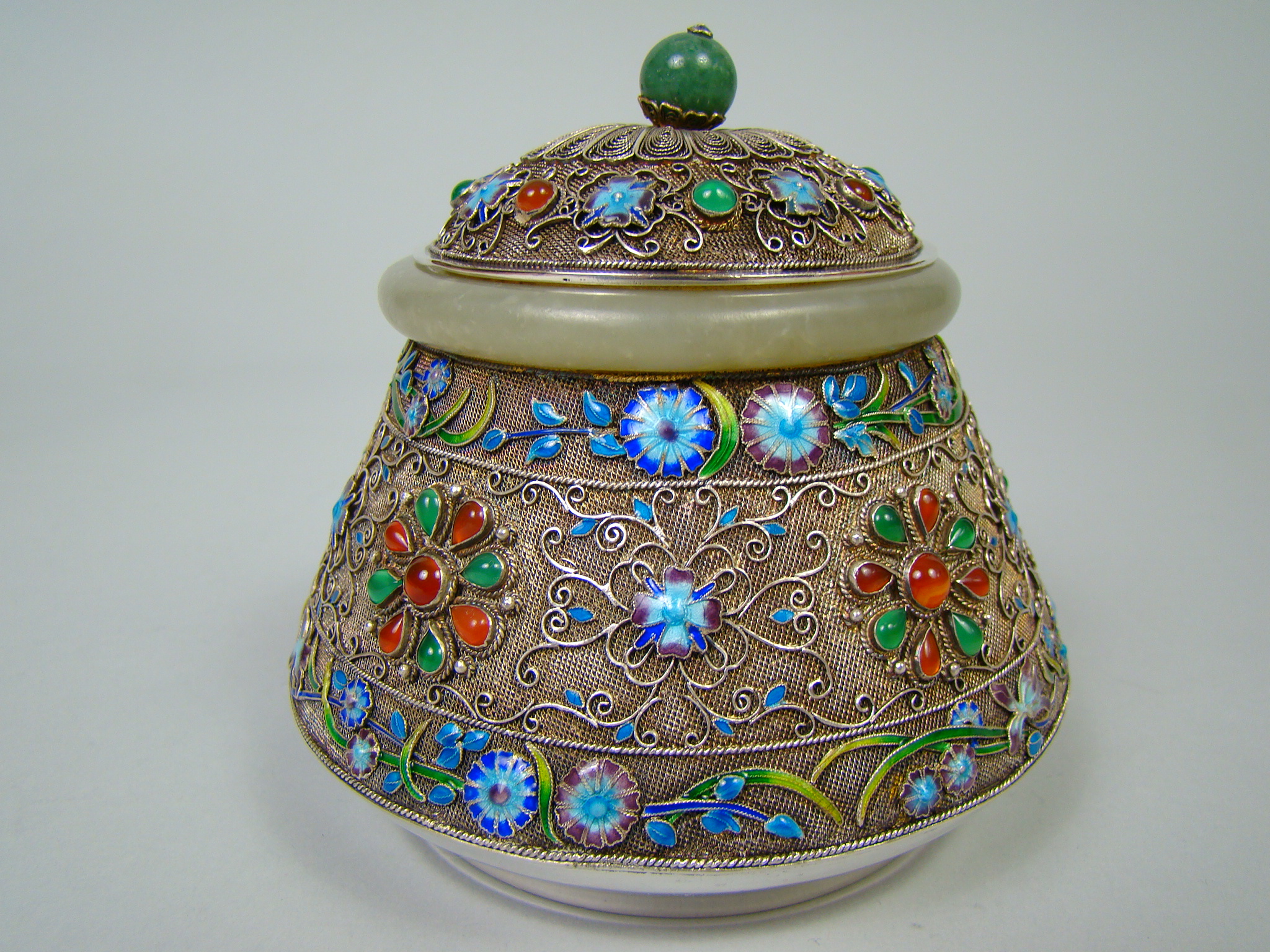 PRZZEBOGATY UNIKAT EMALIA - JADEIT A-2066