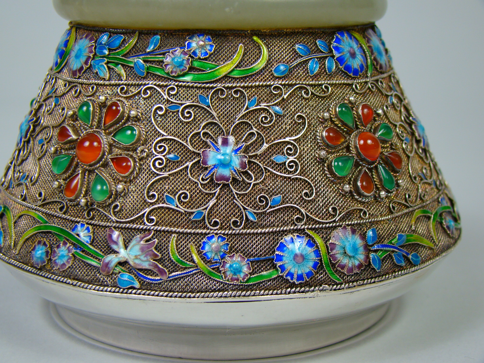 PRZZEBOGATY UNIKAT EMALIA - JADEIT A-2066