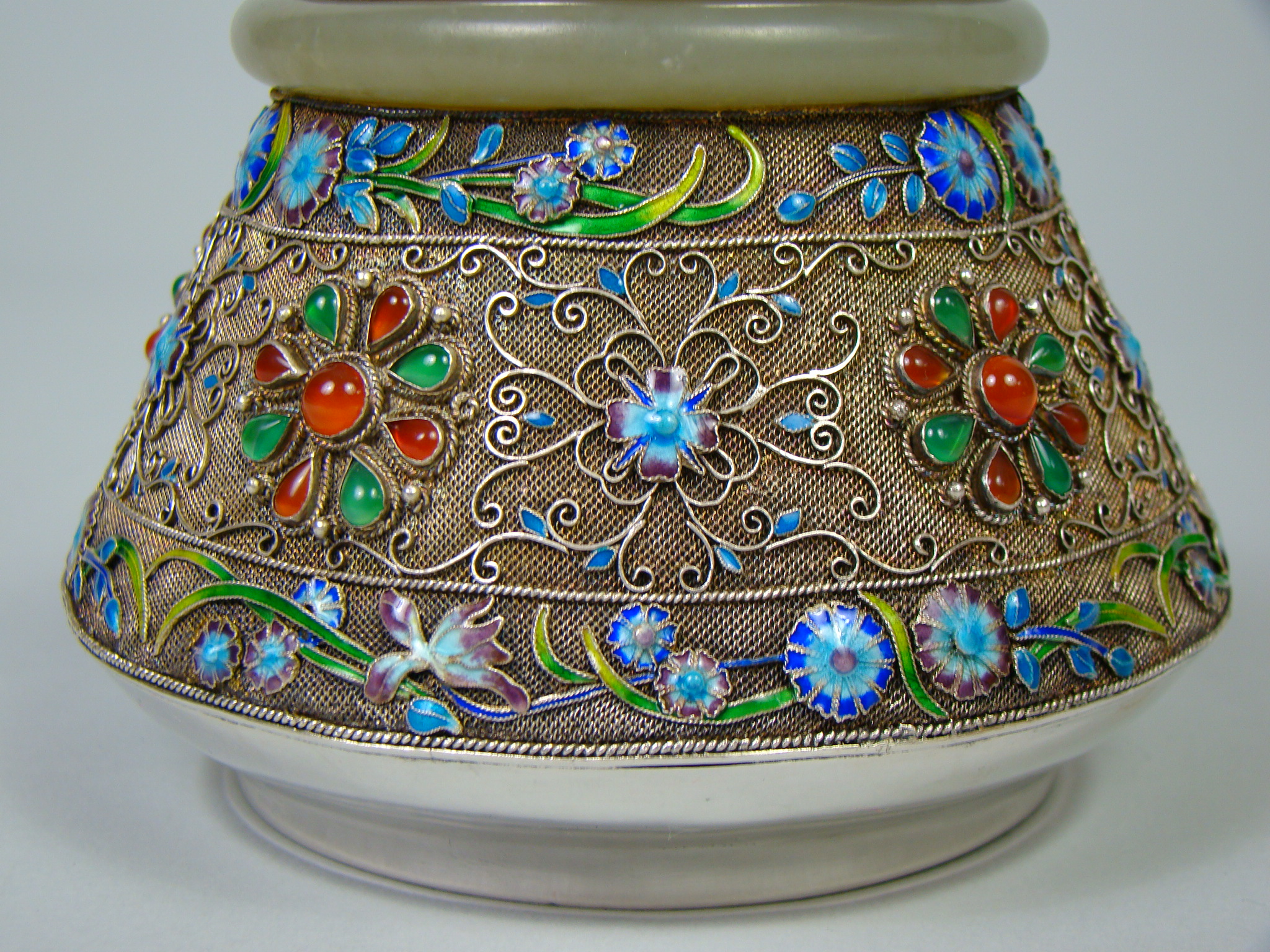 PRZZEBOGATY UNIKAT EMALIA - JADEIT A-2066